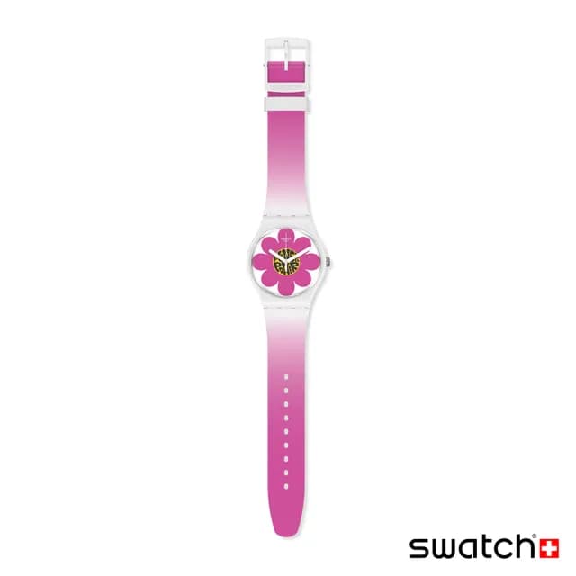 【SWATCH】FLOWER HOUR 經典手錶/男錶/女錶/瑞士製造 SO32M104(41mm)