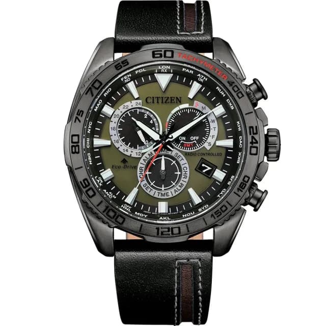 【CITIZEN 星辰】PROMASTER 運動時尚電波男錶 手錶 指針錶 禮物 推薦(CB5037-17X)
