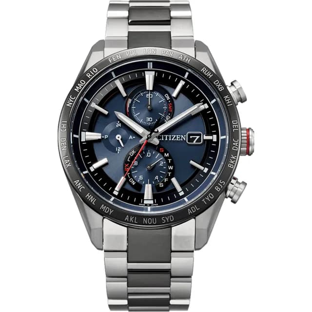 【CITIZEN 星辰】GENTS系列 商務光動能電波男錶 禮物 推薦(AT8186-51L)