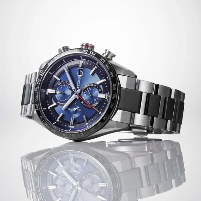 【CITIZEN 星辰】GENTS系列 商務光動能電波男錶 禮物 推薦(AT8186-51L)