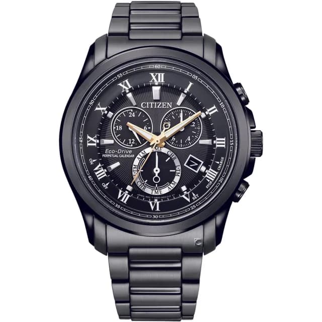【CITIZEN 星辰】Eco-Drive  光動能 亞洲限定萬年曆男錶 禮物 推薦(BL5547-89H)