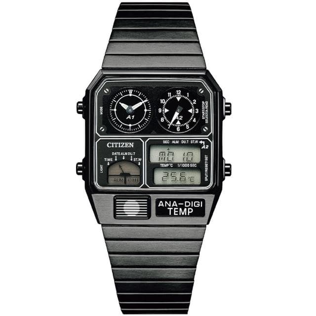 【CITIZEN 星辰】Chronograph 復古計時電子錶 男錶 禮物 推薦(JG2105-93E)
