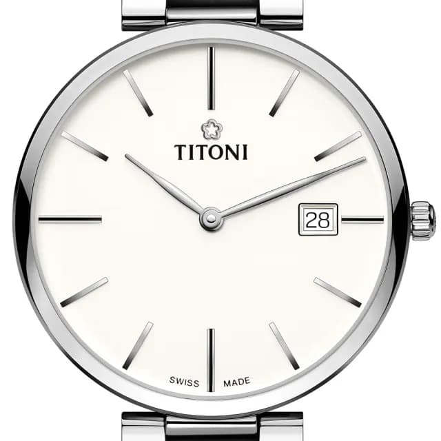 【TITONI 梅花錶】纖薄系列 輕量機械腕錶 畢業禮物 送禮 推薦(82718S-606)