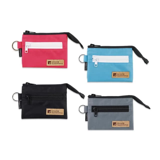 【珠友】雙層拉鍊票夾零錢包(卡夾/卡套/證件套)