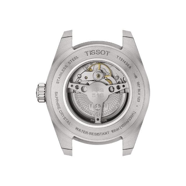 【TISSOT 天梭 官方授權】PRS 516 賽車機械錶-藍/42mm 母親節 禮物 送禮(T1314301104200)