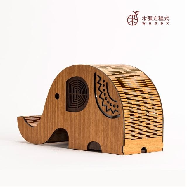 【木頭方程式】木透大象燈(小夜燈/夜燈/造型燈具／裝飾品／禮物/ 禮物擺飾/送禮推薦/禮品/台灣製造)