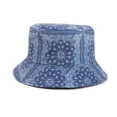 【米蘭精品】現貨+預購 漁夫帽遮陽帽(腰果花印花雙面戴盆帽男女帽子情人節生日聖誕節交換禮物5色74cq14)