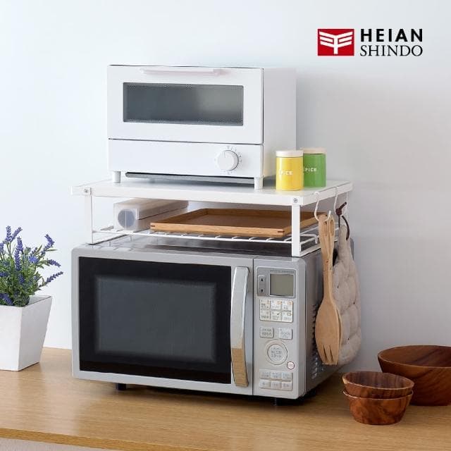 【HEIAN SHINDO 平安伸銅】廚房小家電置物架REW-1(白色)