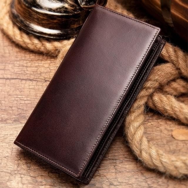 【米蘭精品】現貨+預購 長夾真皮錢包(復古簡約多卡位牛皮男包包父親節情人節生日禮物74cb16)