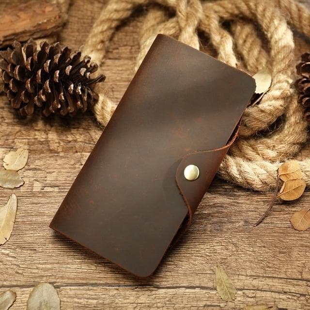 【米蘭精品】現貨+預購 皮夾真皮錢包(瘋馬牛皮復古休閒男包包父親節情人節生日禮物3款74cb15)