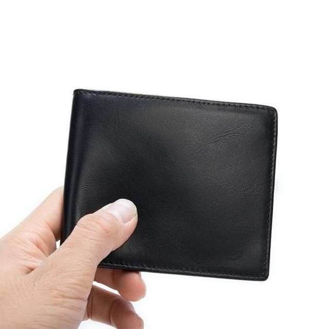 【米蘭精品】現貨+預購 短夾真皮錢包(RFID簡約牛皮輕便男包包父親節情人節生日禮物74cb24)