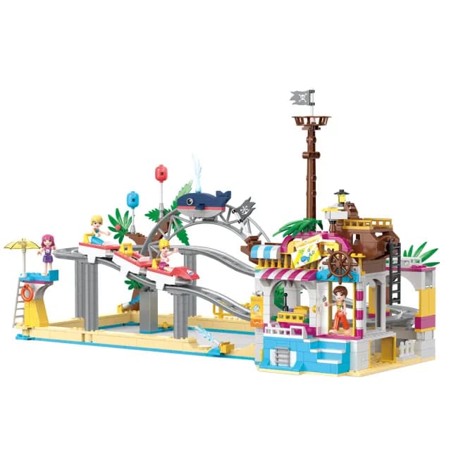 【COGO】積木 遊樂園女孩系列 雲霄飛車-4579(益智玩具/兒童玩具//聖誕禮物/交換禮物)
