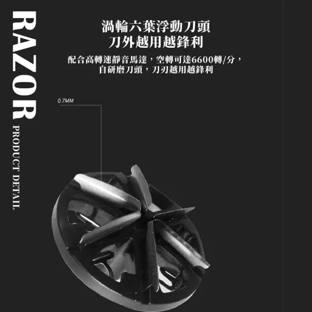 【帥輪廓】便攜式迷你智能剃鬚刀(USB充電 超強續航 鋒利 旅行出差 電動刮鬍刀 除毛刀 父親節禮物)