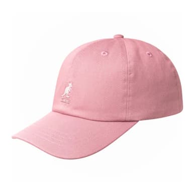 【KANGOL】母親節禮物 WASHED 棒球帽(奶油粉色)