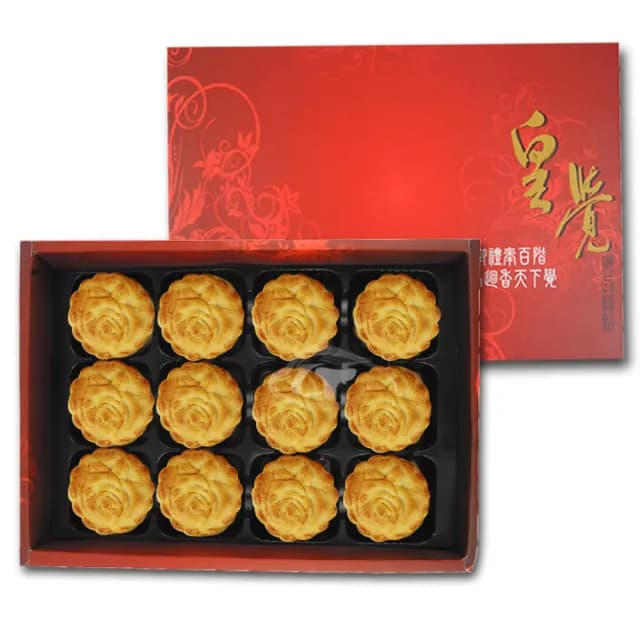 【皇覺】臻品系列-廣式小月餅12入禮盒組-中秋禮盒