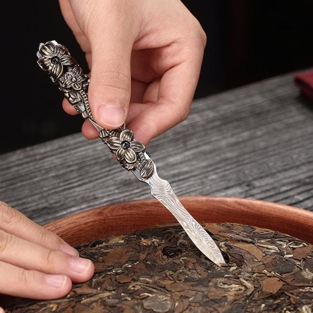 【PUSH!】品茗喝茶具三君子茶夾茶刀茶勺茶道配件(茶具立體雕花三件套T13-4)