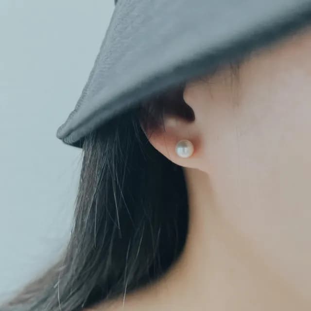 【柏琳飾物所】韓國 施華洛世奇珍珠 貝殼 耳環(施華洛世奇珍珠 貝殼 銀針耳環)
