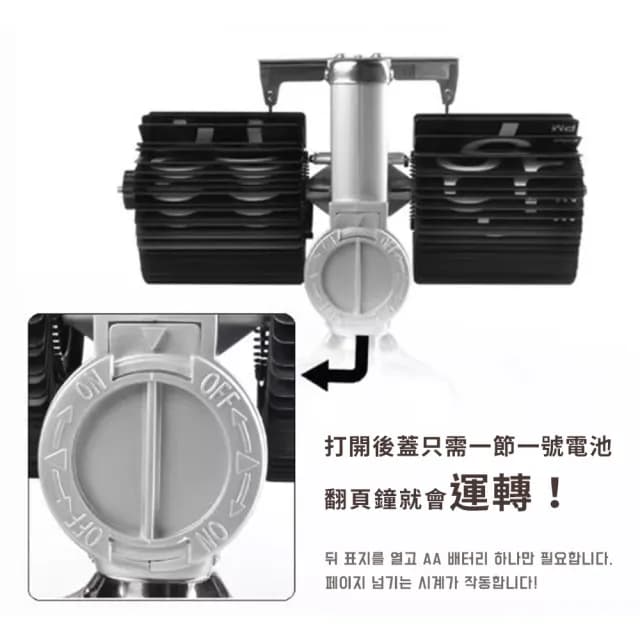 【DR.Story】韓式文青風格高質感自動翻頁時鐘(交換禮物 設計時鐘 母親節禮物 女生禮物)