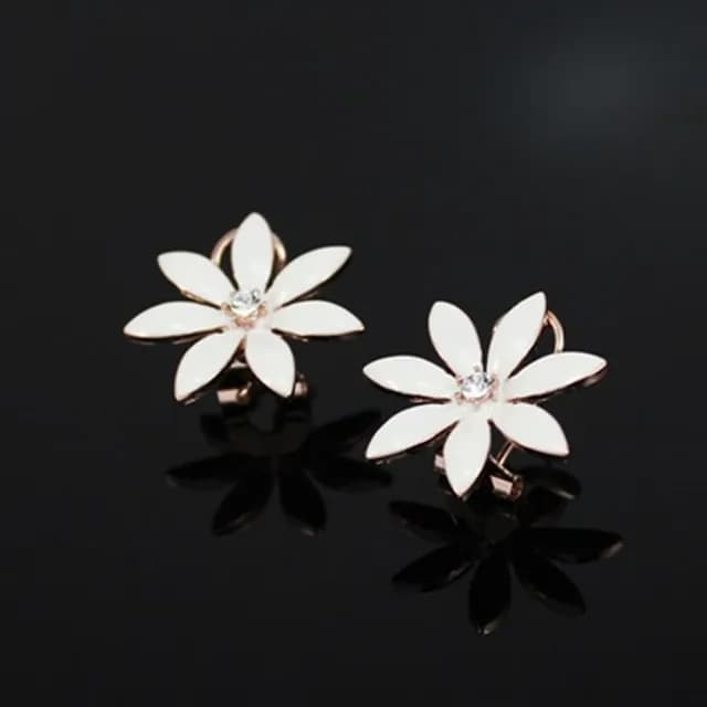 【米蘭精品】現貨+預購 鍍18K金耳環鑲鑽耳飾(時尚魅力氣質花朵情人節生日聖誕節交換禮物女飾品73kq31)