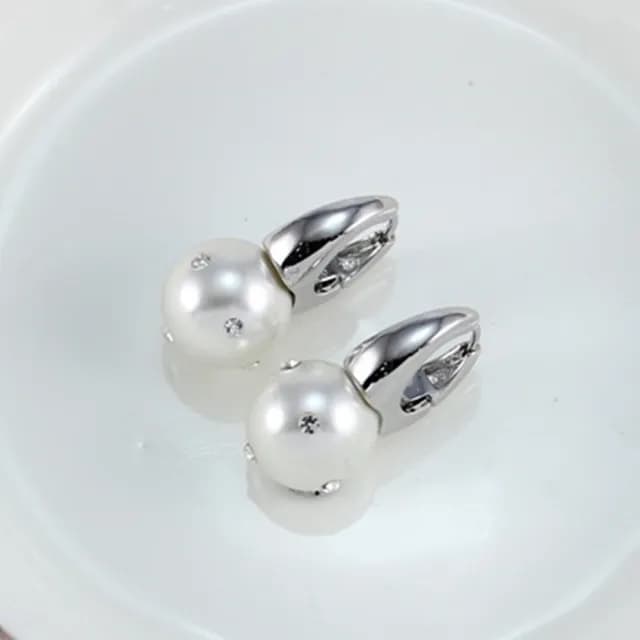 【米蘭精品】現貨+預購 鍍18K金耳環珍珠耳飾(時尚簡約氣質鑲鑽情人節生日聖誕節交換禮物女飾品73kq79)