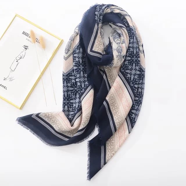 【Jun Jun】棉麻質感大方巾 圍巾_C1039(多色選)