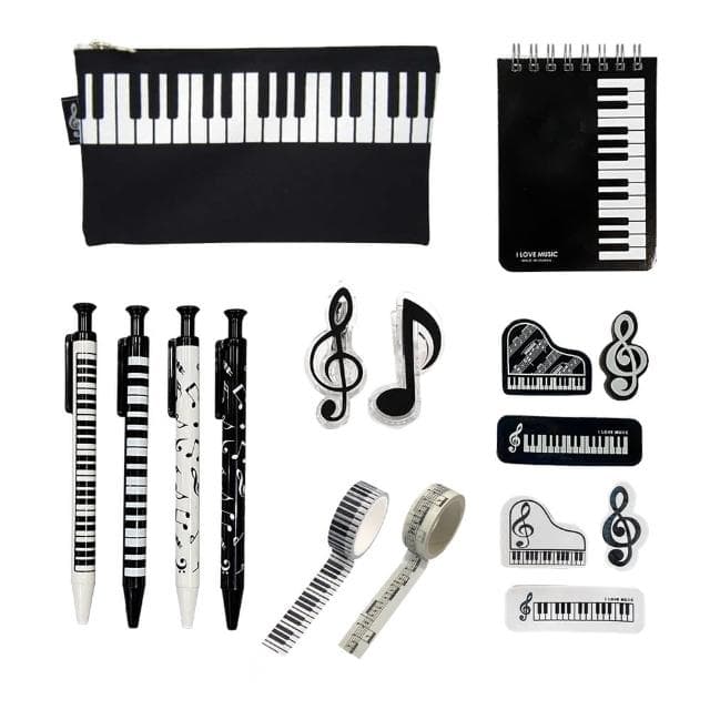 【KM MUSIC】音符造型文具組 音樂造型文具組 音符造型(文具組 文具團購 文具 禮物 生日禮物 獎品)