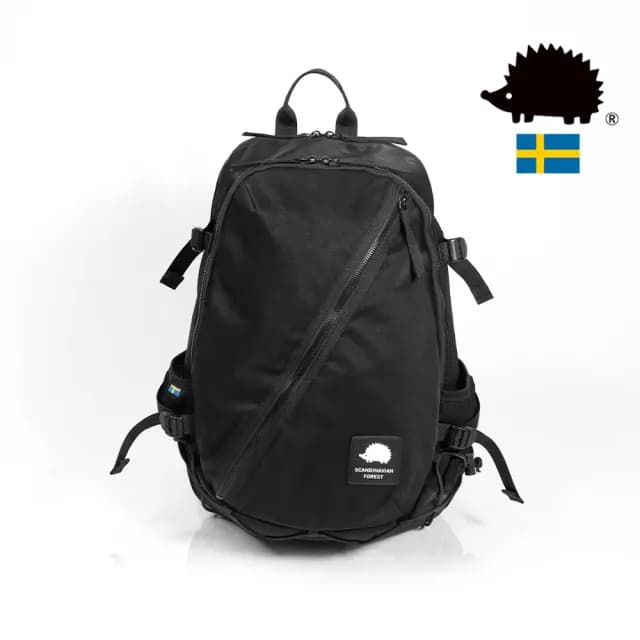 【SCANDINAVIAN FOREST 北歐小刺蝟】情人節禮物 309城市獵人Urban Outdoor-戶外電腦多功能後背包(黑色)