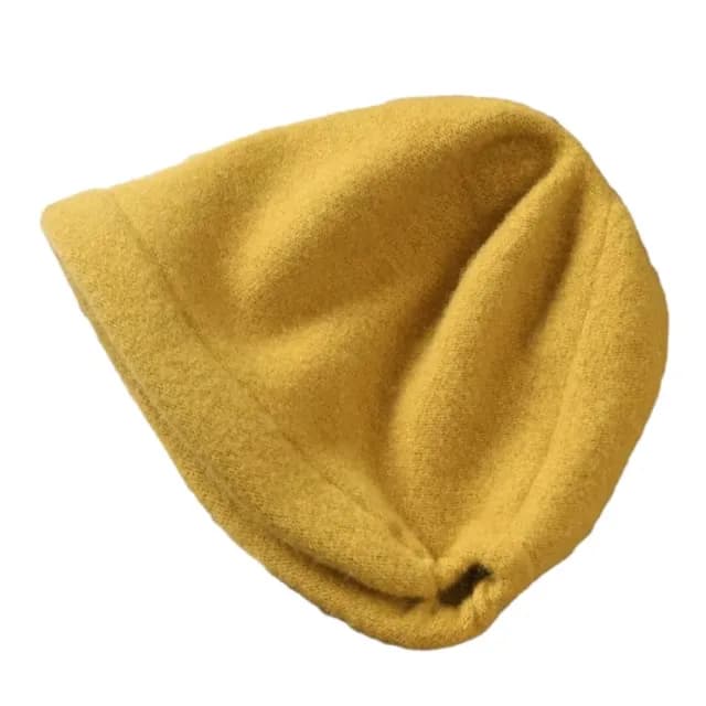 【米蘭精品】現貨+預購 羊毛帽堆堆帽(保暖百搭毛呢針織純色女帽子情人節生日聖誕節交換禮物4色74dq36)