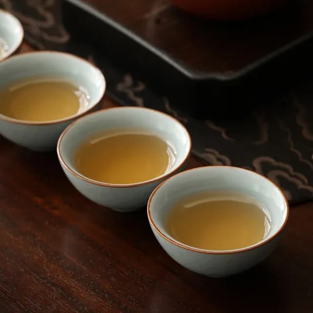 【美味好伙伴】汝窯茶杯禮盒 一海五杯(茶杯 茶具 茶壺 泡茶壺)