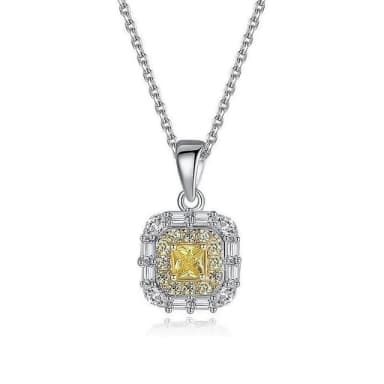 【巴黎精品】現貨+預購 鋯石項鍊925純銀吊墜(韓風簡約雙色金吊墜女飾品v1aa24)