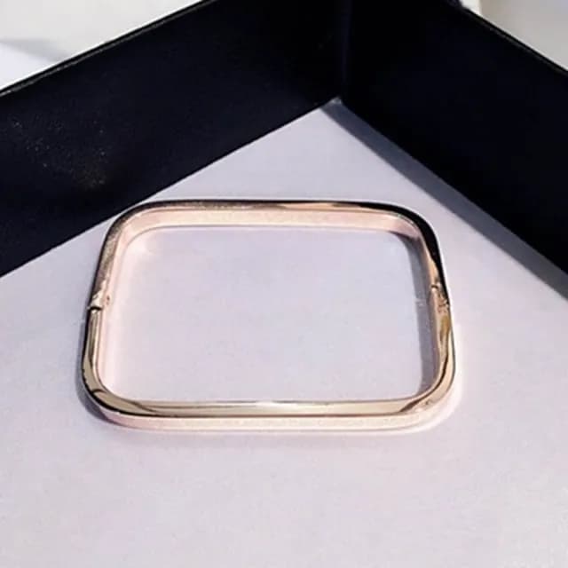 【米蘭精品】現貨+預購 玫瑰金手環(日系簡約方形設計情人節生日聖誕節交換禮物女飾品73jq18)