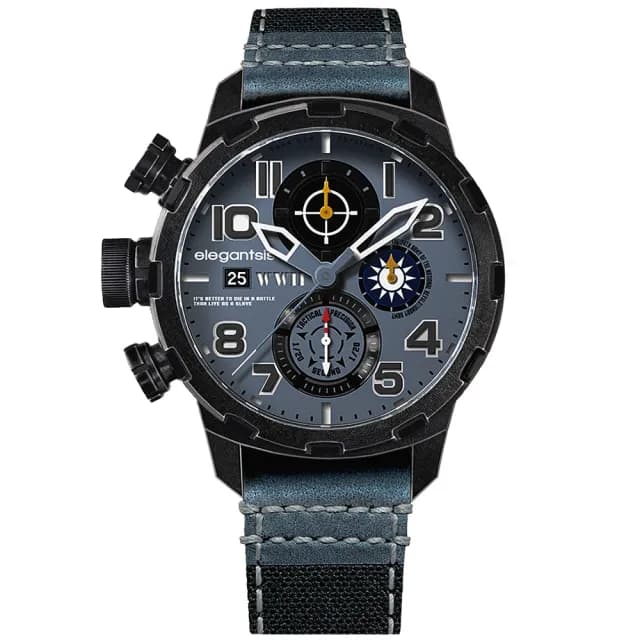 【elegantsis 愛樂時】二戰國軍 JF48WWII 收藏家手錶 禮物 送禮 推薦(ELJF48QS-6G03LC)
