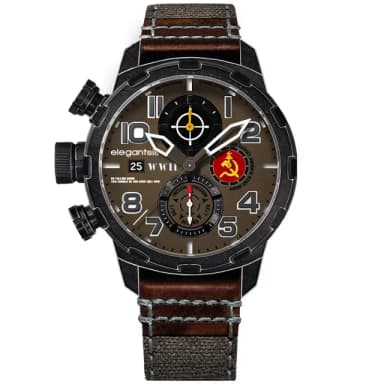 【elegantsis 愛樂時】二戰蘇聯 JF48WWII 收藏家手錶 禮物 送禮 推薦(ELJF48QS-6B01LC)
