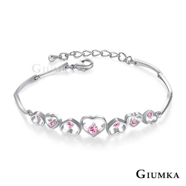 【GIUMKA】手鍊．心心相連．粉色(新年禮物)