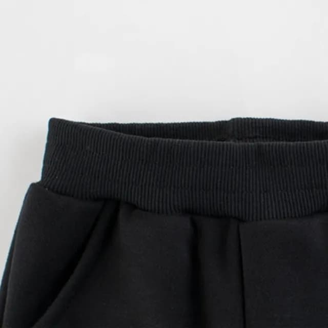 【橘魔法】恐龍角刺繡貼布厚棉絨運動褲(長褲 棉褲 縮口褲 褲子 男童 童裝 兒童 保暖)