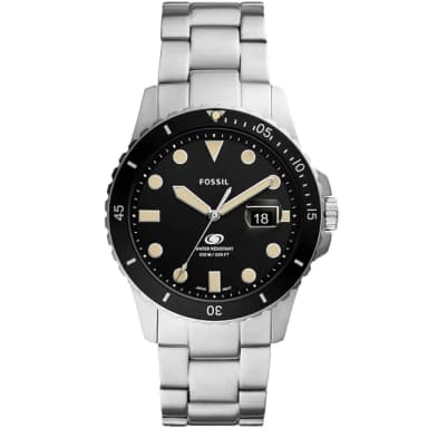 【FOSSIL】美式復古潛水造型日曆手錶-42mm 禮物 送禮 推薦(FS5952)