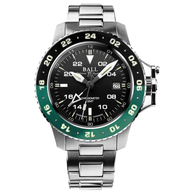 【BALL 波爾】B6_Engineer系列 COSC認證 GMT 機械腕錶 七夕 情人節 禮物 送禮 推薦(DG2118C-S11C-BK)