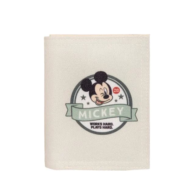 【OUTDOOR 官方旗艦館】情人節禮物 迪士尼Disney-米奇與好朋友對折短夾-灰綠色