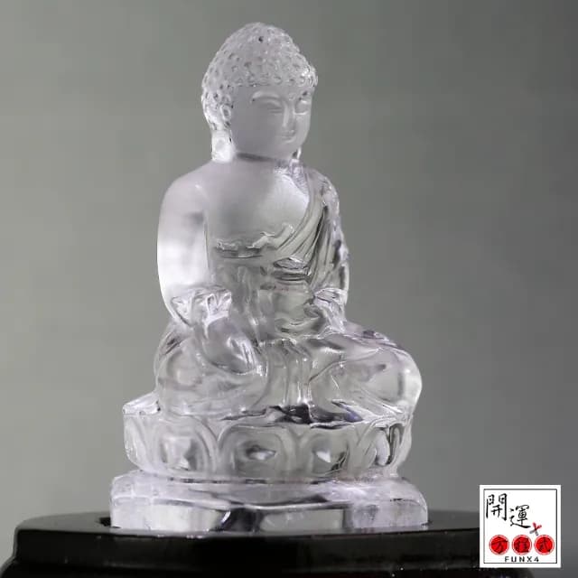 【開運方程式】白水晶佛像大日如來一物一拍(水晶佛像l水晶雕件l淨化招財陽宅風水擺件/入厝禮)