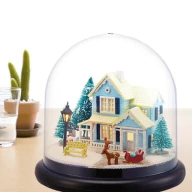 【半島良品】夢幻DIY小屋精緻迷你小夜燈/北歐童話(畢業禮物 聖誕禮物 生日禮物 交換禮物)