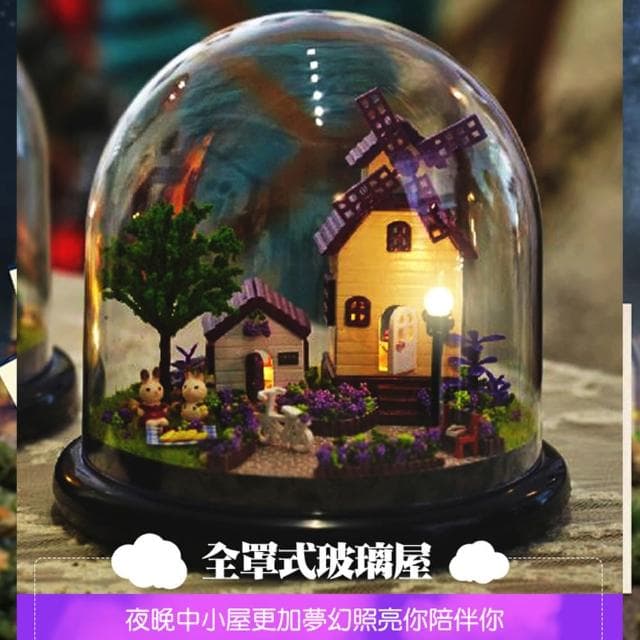 【半島良品】夢幻DIY小屋精緻迷你小夜燈/北歐童話(畢業禮物 聖誕禮物 生日禮物 交換禮物)