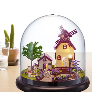 【半島良品】夢幻DIY小屋精緻迷你小夜燈/普羅旺斯(畢業禮物 聖誕禮物 生日禮物 交換禮物)