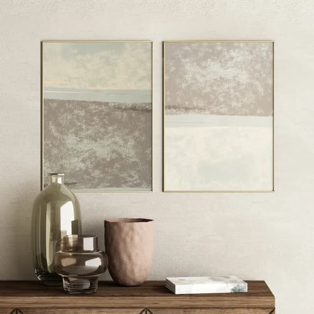 【菠蘿選畫所】抽象畫•奶茶米棕色I - 30x40cm(莫蘭迪抽象掛畫/北歐/質感探家禮/新居禮物)