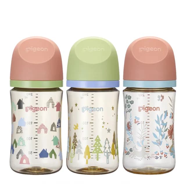 【Pigeon貝親 官方直營】第三代母乳實感彩繪款PPSU奶瓶240ml(3款)