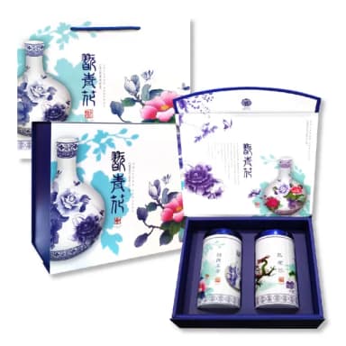 【名池茶業】綜合茶禮翫青花 阿里山 杉林溪烏龍茶葉禮盒150gx2罐(共0.5斤；春茶精選)