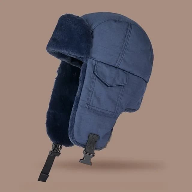 【巴黎精品】父親節禮物 針織毛帽雷鋒帽(保暖護耳仿兔毛防風男女帽子聖誕節情人節生日交換禮物3色p1aa64)