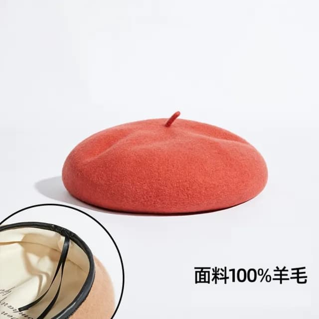 【巴黎精品】現貨+預購 羊毛貝雷帽畫家帽(保暖純色百搭英倫男女帽子聖誕節情人節生日交換禮物6色p1aa66)