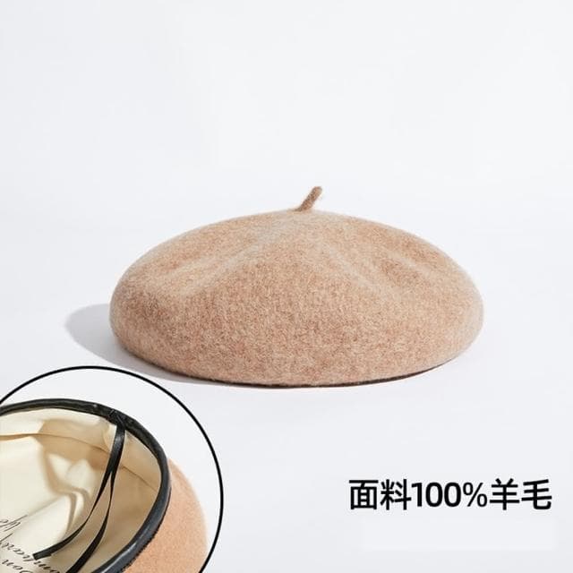 【巴黎精品】現貨+預購 羊毛貝雷帽畫家帽(保暖純色百搭英倫男女帽子聖誕節情人節生日交換禮物6色p1aa66)