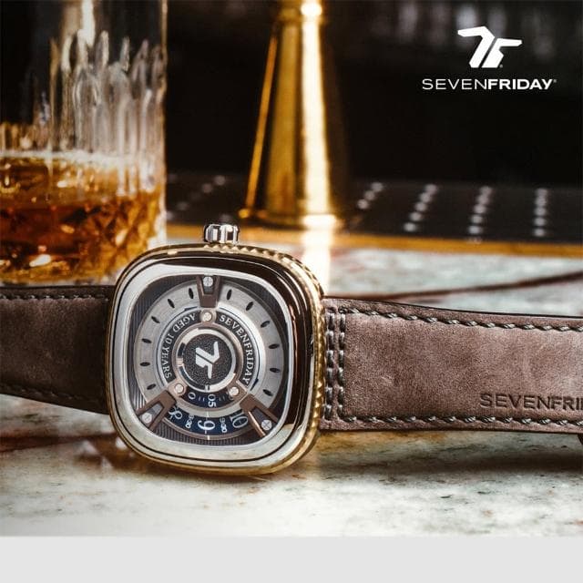 【SEVENFRIDAY】WHISKEY 10週年紀念 限量 自動上鍊機械錶-47.6x47mm 送禮 禮物 推薦(M2/04)