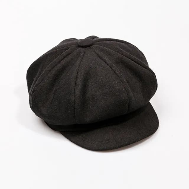 【巴黎精品】現貨+預購 貝雷帽報童帽(復古純色毛呢八角帽男女帽子聖誕節情人節生日交換禮物3色p1aa74)